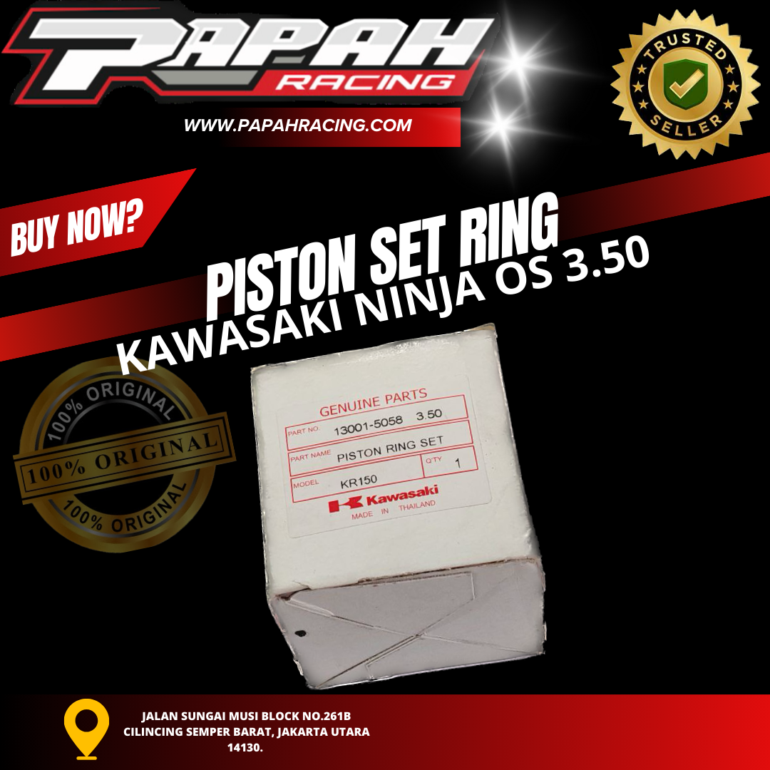PISTON SET RING NINJA OS - 3.50